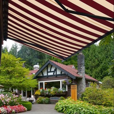 DICKSON Luxury Motorized Acrylic Waterproof Fabric Aluminum Full Cassette Awning Patio Retractable Awning Factory
