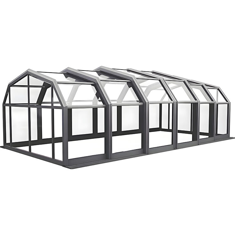 Retractable Solar Panel Modern Outdoor Retractable Garden Sunroom Sliding Solarium Tent Solar ...