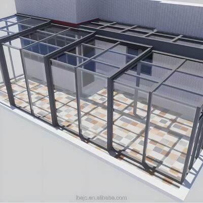 Good price All-Season Sunroom Conservatory Retractable Veranda Electric Sliding Glass Vent Window for Villas Tempered online