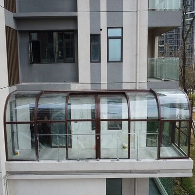 Good price Modern Design Automatic Retractable Sliding Glass Enclosure for Outdoor Garden Pool Villa Sunroom Roof Cover Flat Molding Ground online
