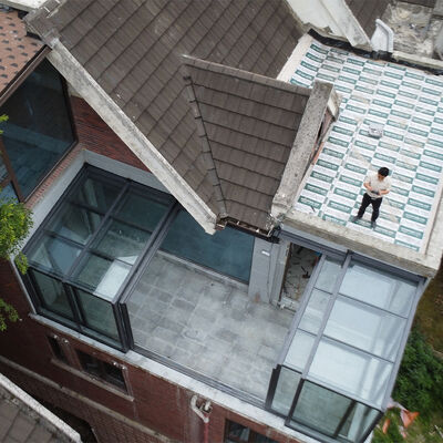 Good price Customized Modern Design Retractable Glass Sunroom Enclosure Prefabricated Wall Mounted Roof Exterior Foldable House Style online