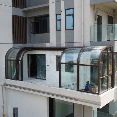 Good price Smart Modern Outdoor Terrace Sunroom Rain Shelter for Restaurant Garden Courtyard Rooftop Waterproof Mobile Glass Room Internet online