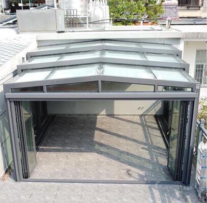 Good price Customized Modern Design Retractable Glass Sunroom Enclosure Prefabricated Wall-Mounted Exterior Foldable House Hotels Parks online
