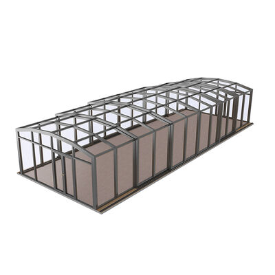 Good price Contemporary Retractable Patio Enclosure Slant Roof High Snow Load Terrace Glass Balcony Sunrooms for Apartment Park Courtyard online