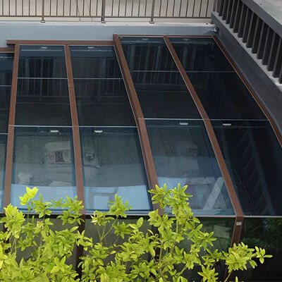 Good price Modern Design Retractable Patio Enclosure Aluminum Roof Garden Sun Room Waterproof Feature Triangle Molding for Outdoor online