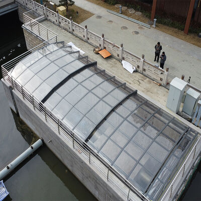 Good price Customized Modern Design Retractable Glass Sunroom Enclosure Prefabricated Wall-Mounted Exterior Foldable House Hotels Parks online