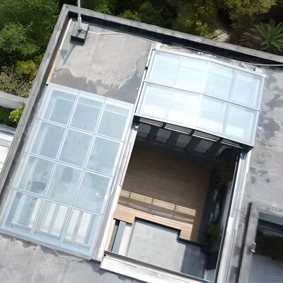 Good price Hot Selling Customized Retractable Sunroom Roof Strong Stable Wood Frame Sliding Style Modern Polygon Design Glass House Cover online