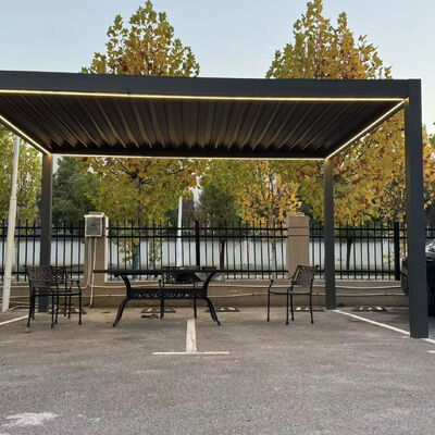 Good price LANBOER LBE-ZD1380 Waterproof Aluminum Pergola Roof LED Lighting 3x4 Powder-Coated Eco-Friendly Outdoor Garden Patio Terrace online