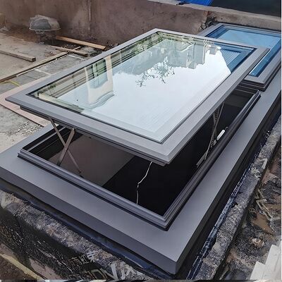 Good price Custom Windproof Aluminum Alloy Smart Roof Skylights Window System Sunroof Flush Roof Sliding Window Skylight Factory Price online
