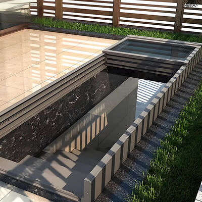 Good price Modern Sliding Electric Translation Skylight for Sun Room Flat Attic Basement Light Aluminum Alloy Roof Contemporary Design online