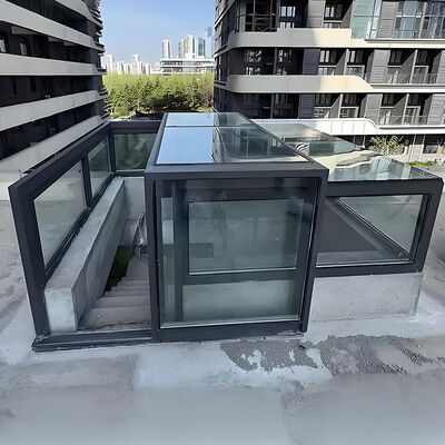 Good price Modern Motorized Electric Retractable Skylights Open Room Flush Sliding Type Smart Roof with Automatic Tempered Glass online