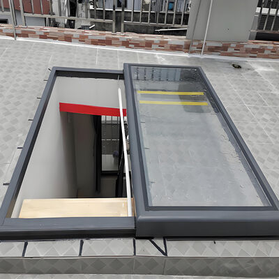Good price Customized Sliding Aluminum Alloy Roof Skylight Electric Entrance Staircase Manual Basement Light Well for Awning Windows online