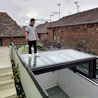 Good price Outdoor Retractable Contemporary Aluminium Alloy Frame for Sunrooms Glass Houses Contemporary Residential Waterproof online